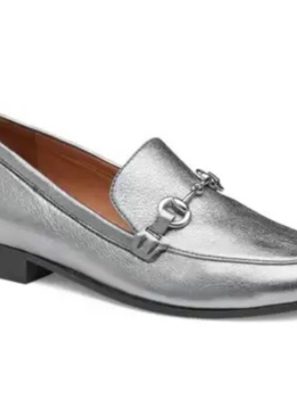 Johnston & Murphy Silver Leather “Ali Bit Loafers”